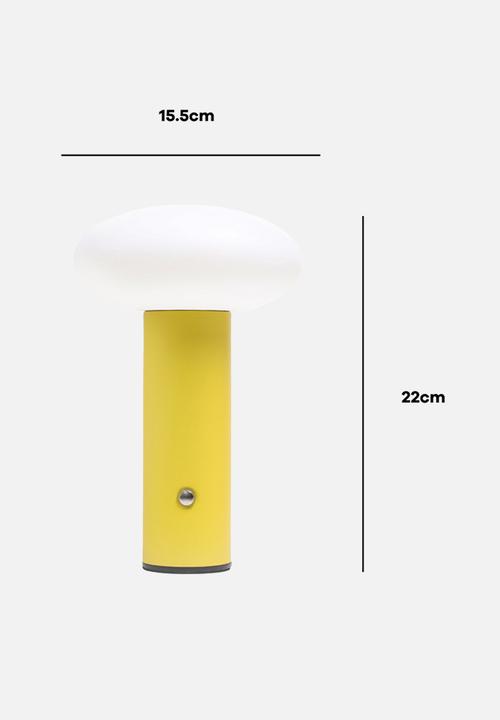 Arc + hue - Oliver Rechargeable LED Lamp - Lemon