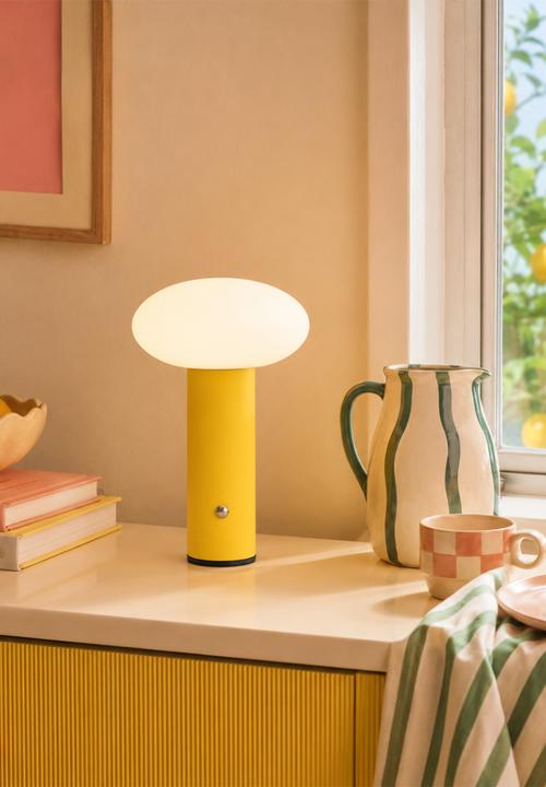Arc + hue - Oliver Rechargeable LED Lamp - Lemon