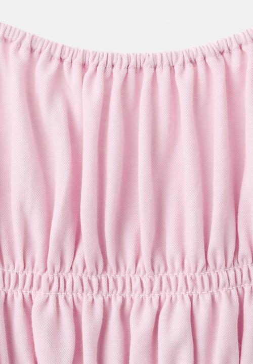 MANGO - Dress smocki - light/pastel pink