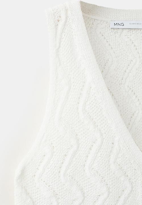 MANGO - Vest sitona - natural