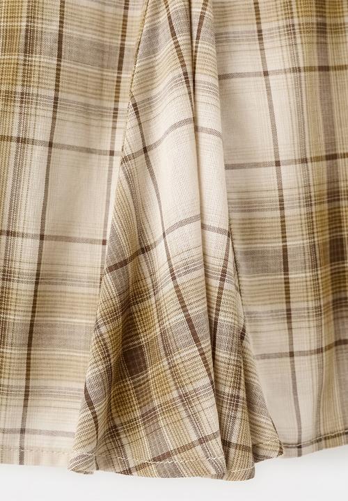 MANGO - Skirt gala - brown