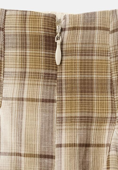 MANGO - Skirt gala - brown