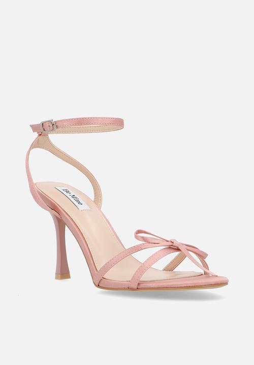 Be Mine - Sharly open toe stiletto heel ankle strap - blush satin