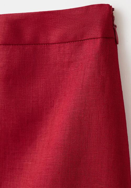 MANGO - Plus skirt fred - red