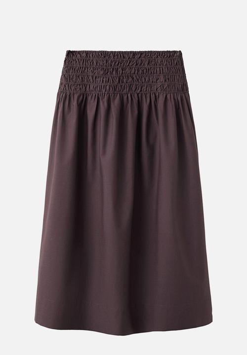 MANGO - Skirt siros - dark brown