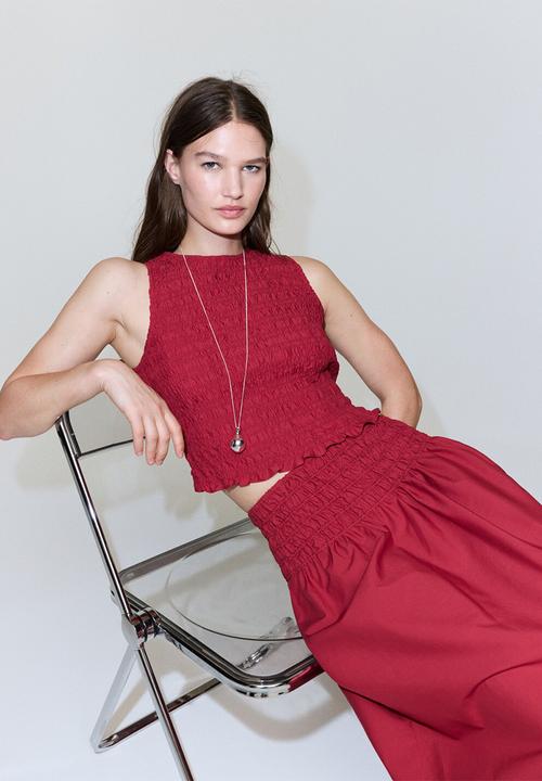 MANGO - Skirt siros - red