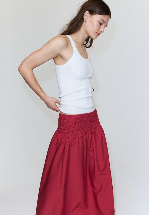 MANGO - Skirt siros - red