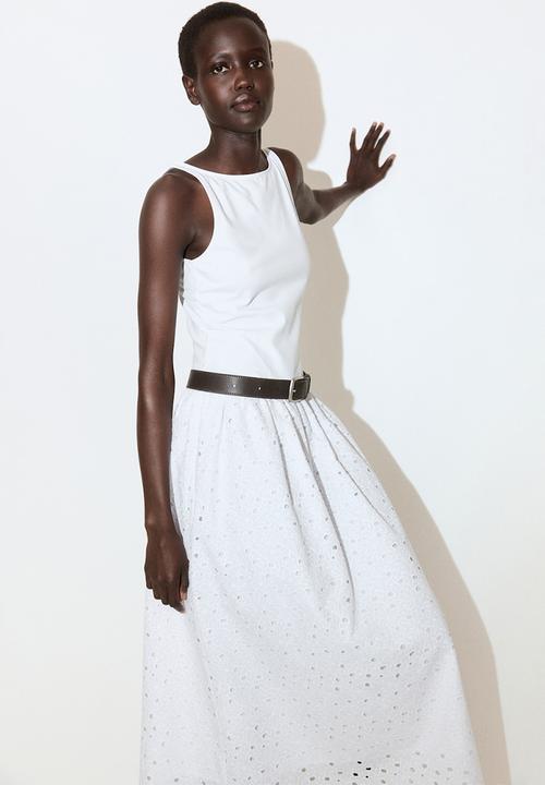 MANGO - Dress toad - white