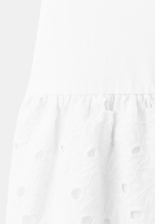 MANGO - Dress toad - white