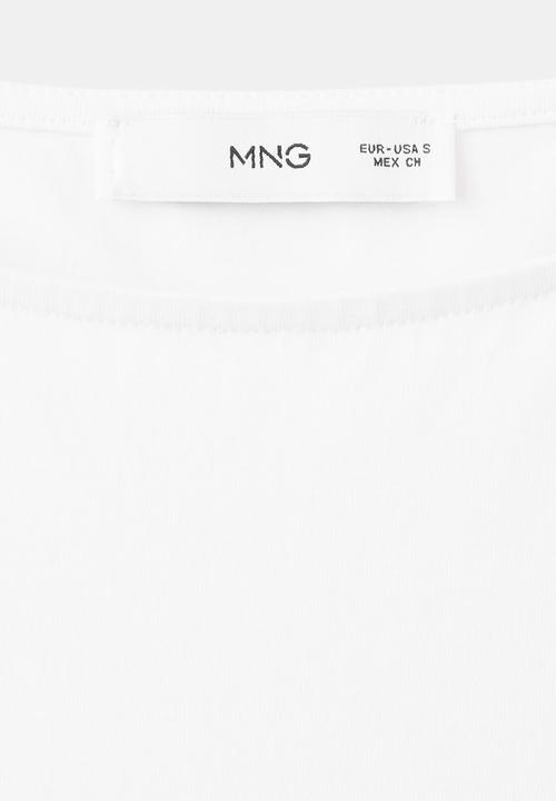 MANGO - Dress toad - white