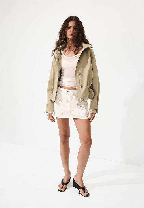 MANGO - Skirt beverly - white