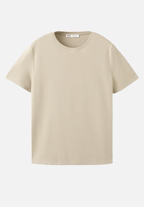 MANGO - Plus t-shirt riti - beige/khaki
