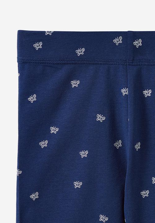 Cotton On - Essential Bike Short - Denim Navy/Butterfly