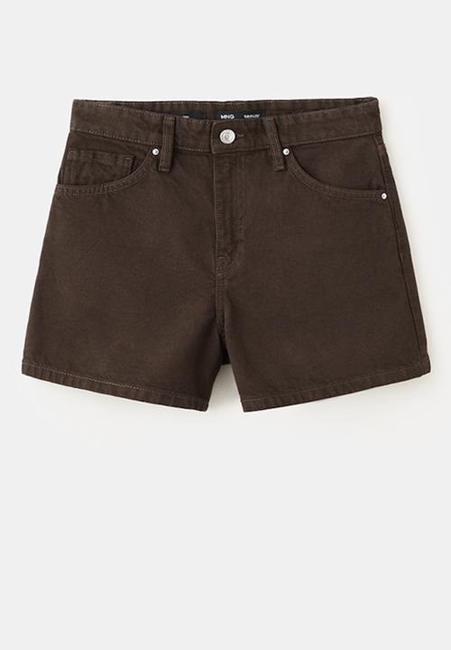 MANGO - Shorts zoey - dark brown