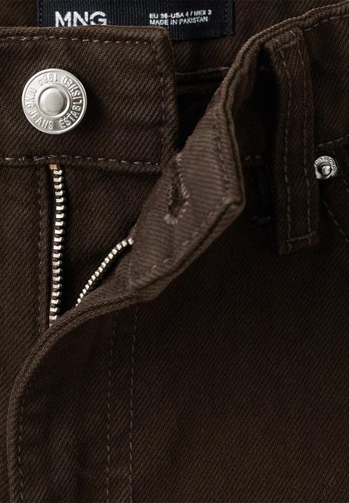 MANGO - Shorts zoey - dark brown