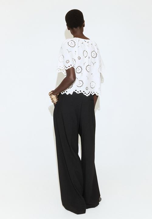 MANGO - Blouse brotes - natural