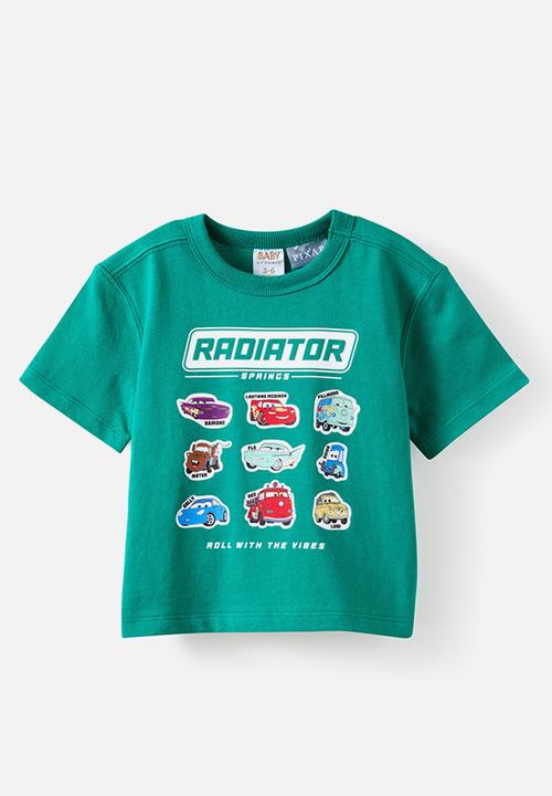 Cotton On - Bobbi Short Sleeve Lcn Tee - Lcn Dis English Ivy/Lightning Mcqueen