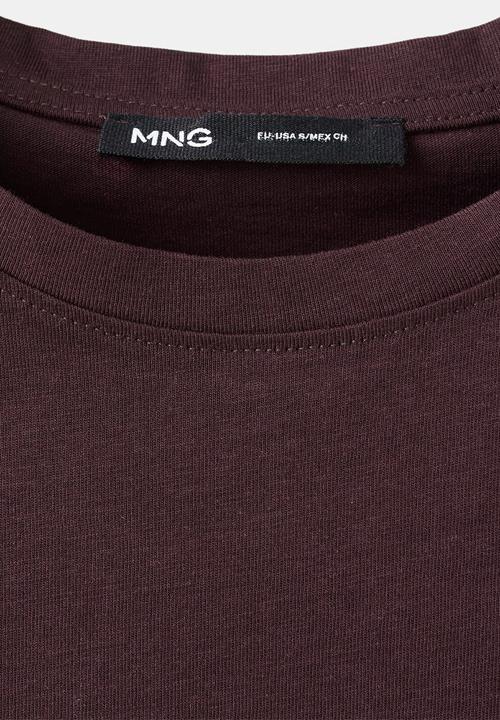 MANGO - Plus t-shirt chals - dark red