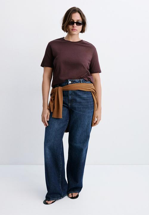 MANGO - Plus t-shirt chals - dark red