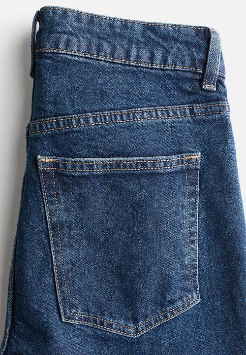 H&M - Mom slim fit high waist ankle jeans - denim blue