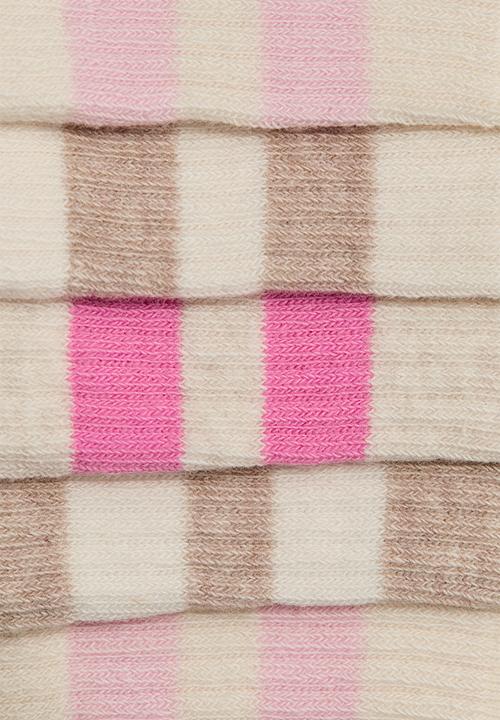 H&M - 5-Pack socks - white/pink