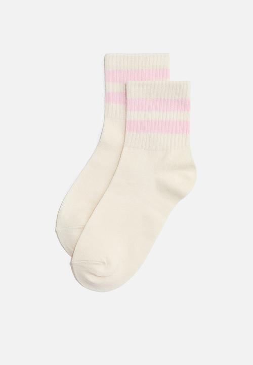 H&M - 5-Pack socks - white/pink