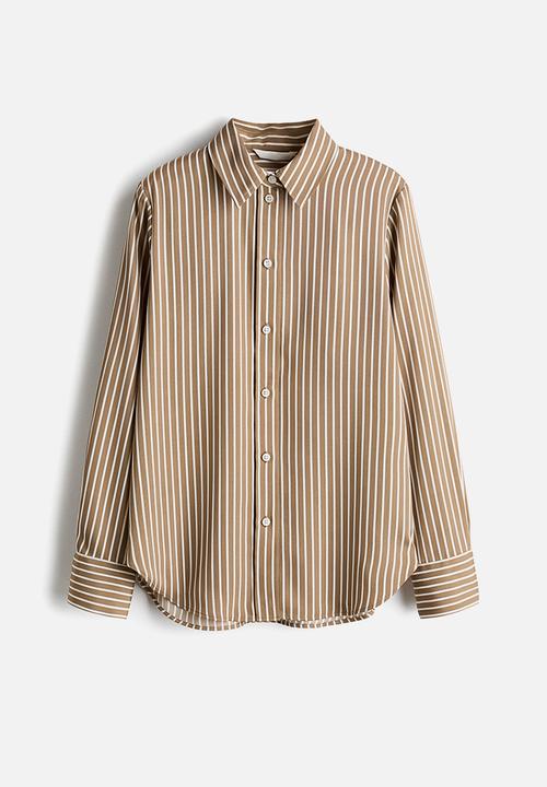 H&M - Shirt - beige/striped