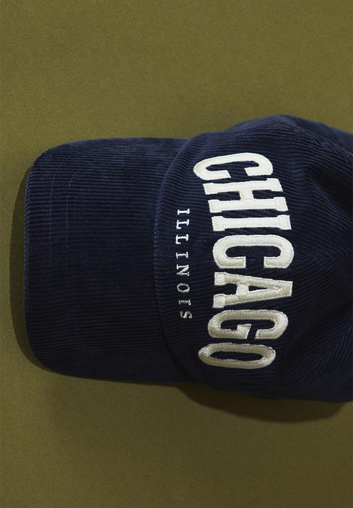 H&M - Corduroy cap - dark blue/chicago