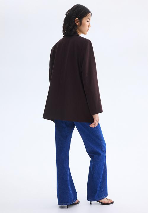 H&M - Throw-on blazer - dark brown