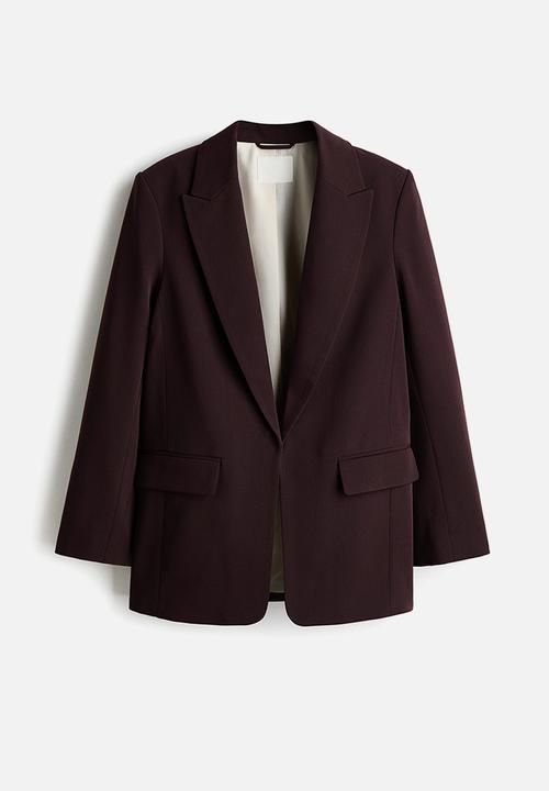 H&M - Throw-on blazer - dark brown