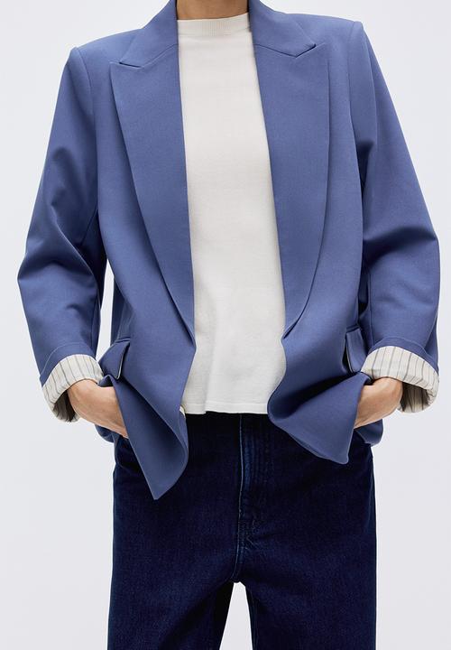 H&M - Throw-on blazer - pigeon blue