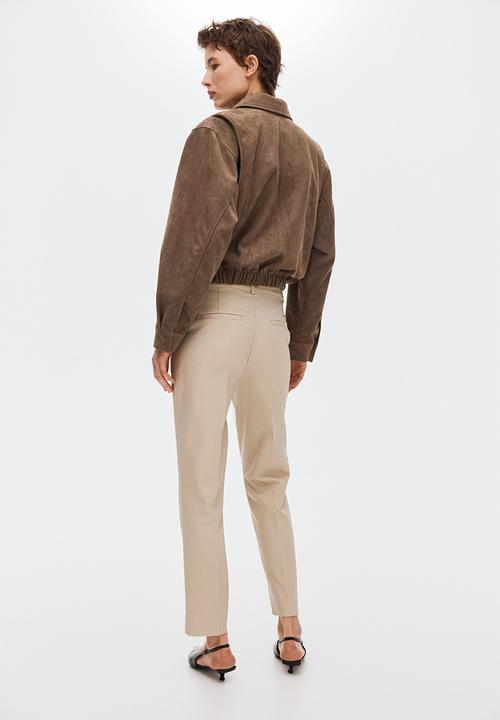 H&M - Cigarette trousers - light beige