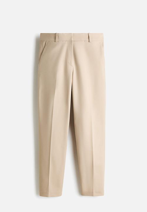 H&M - Cigarette trousers - light beige