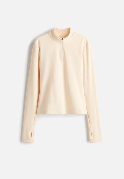 H&M - Sports jacket with softmove? - light apricot