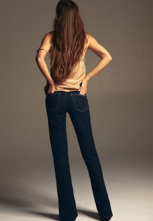 H&M - Flared high jeans - dark denim blue