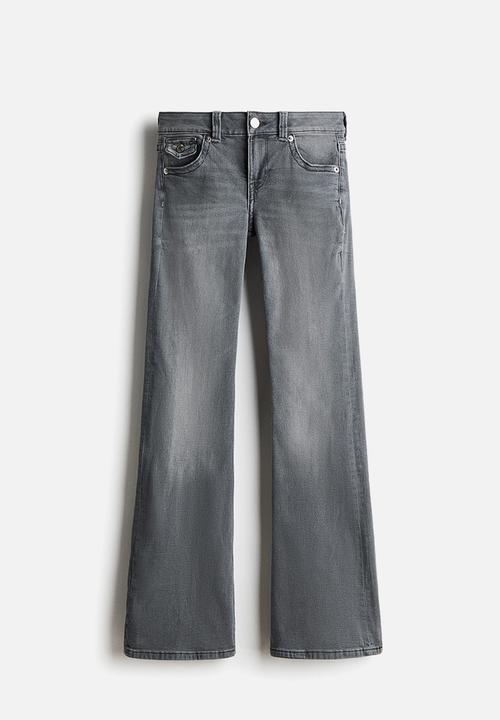 H&M - Flared low jeans - denim grey