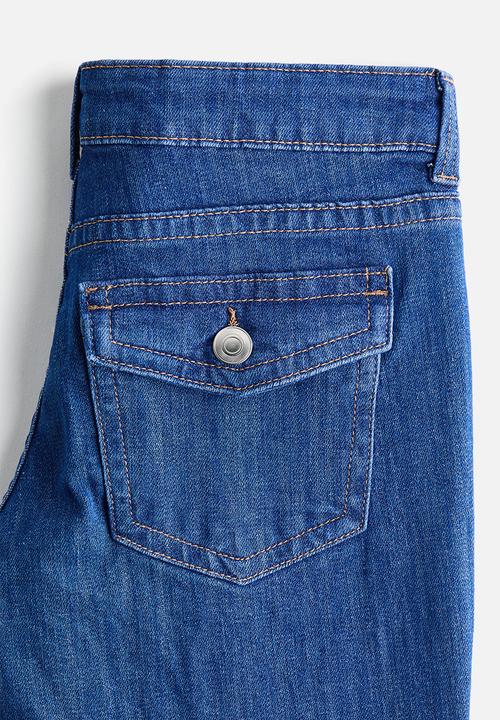 H&M - Flared low jeans - denim blue