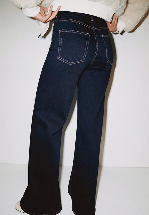 H&M - Wide high jeans - dark blue