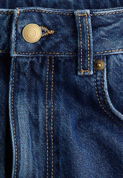 H&M - Wide ultra high jeans - dark denim blue