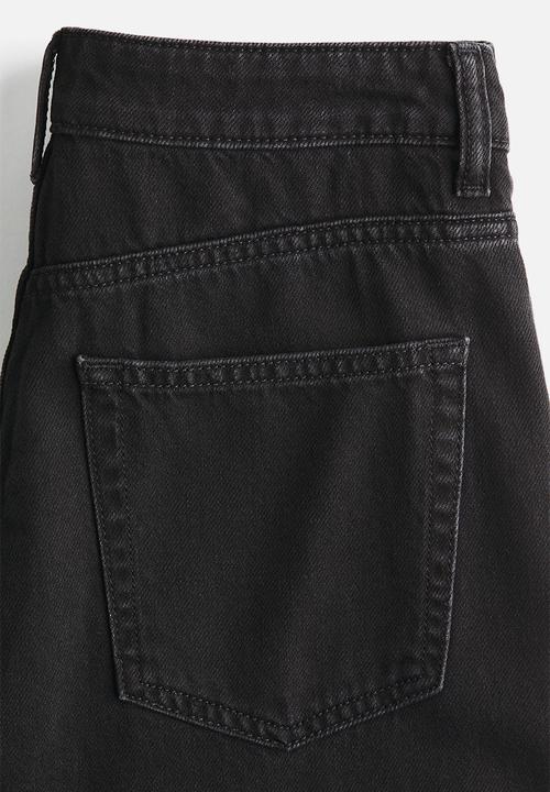 H&M - Wide ultra high jeans - denim black