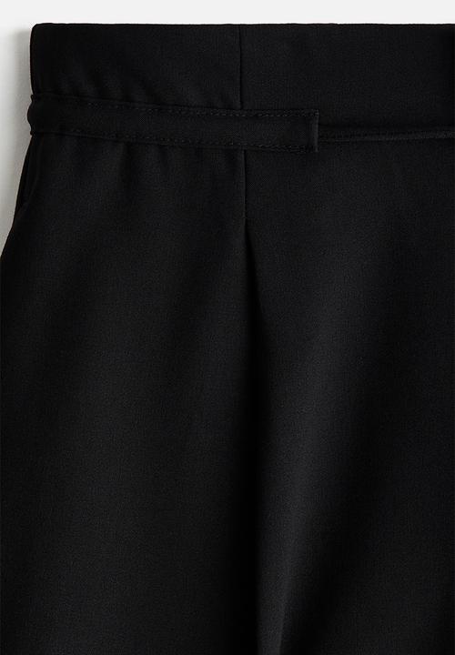 H&M - Tailored drawstring trousers - black