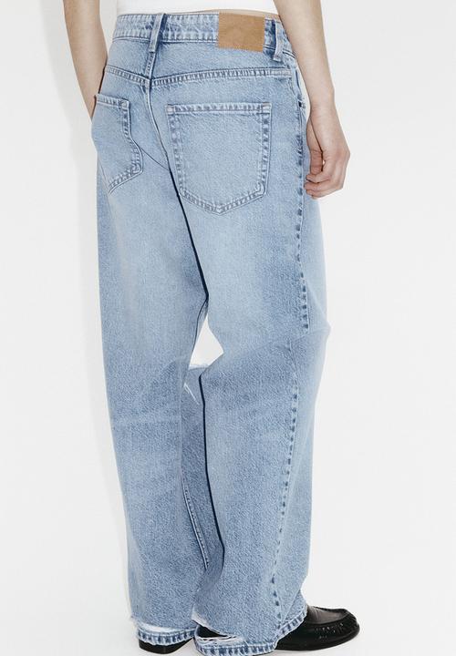 H&M - Wide regular jeans - light denim blue