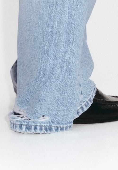 H&M - Wide regular jeans - light denim blue