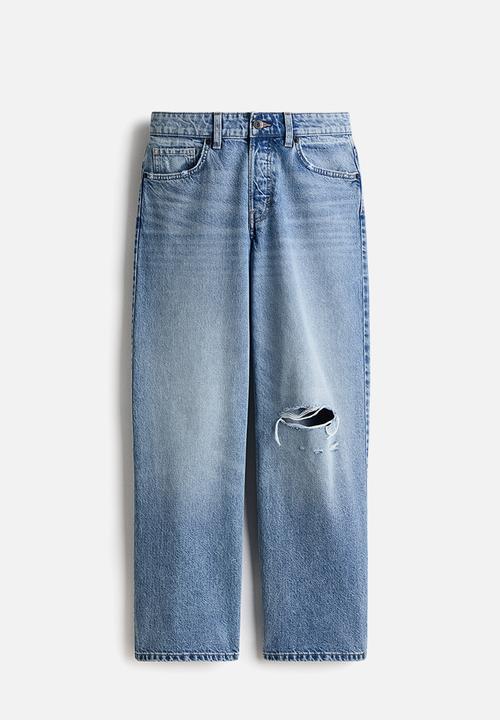 H&M - Wide regular jeans - light denim blue