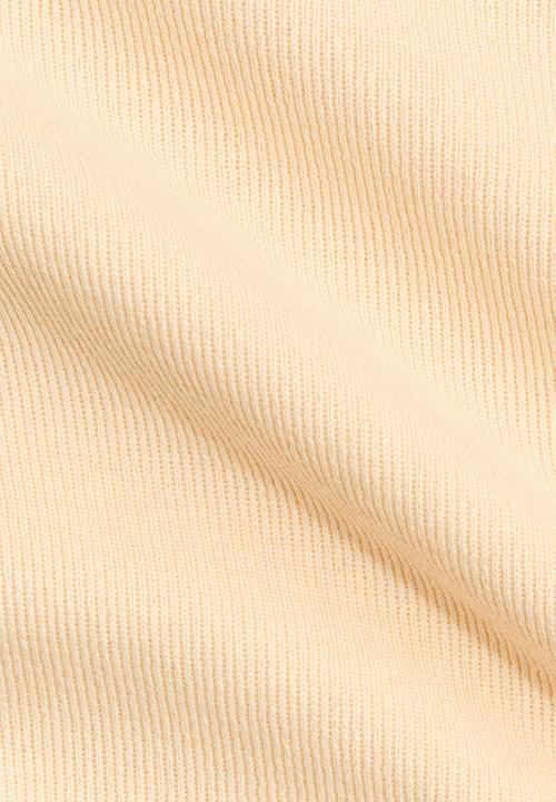 H&M - Knitted peplum top - light yellow