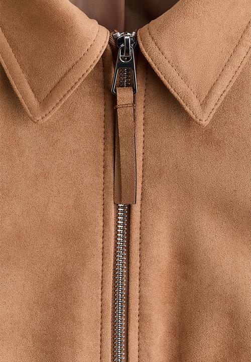 H&M - Collared bomber jacket - dark beige