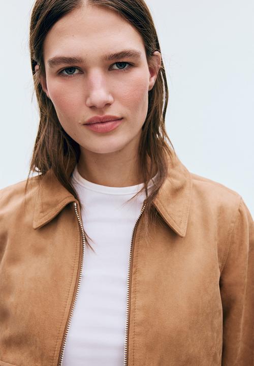 H&M - Collared bomber jacket - dark beige