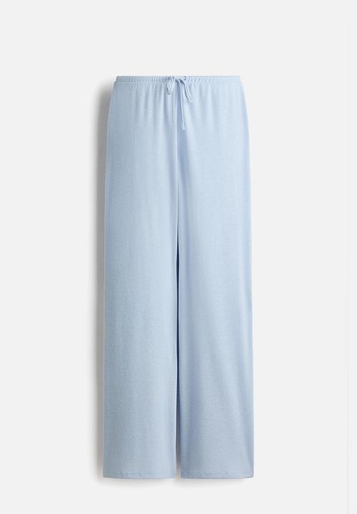 H&M - Fine-knit trousers - light blue