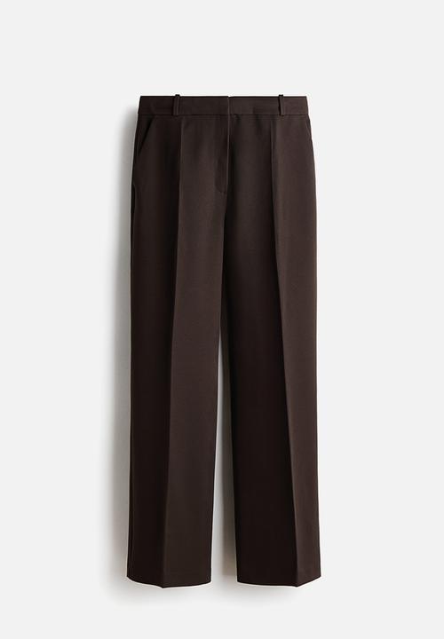 H&M - Tailored twill trousers - dark brown