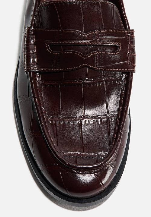 H&M - Loafers - dark brown/crocodile pattern